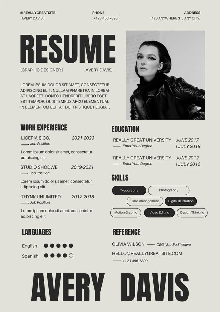Resume Left